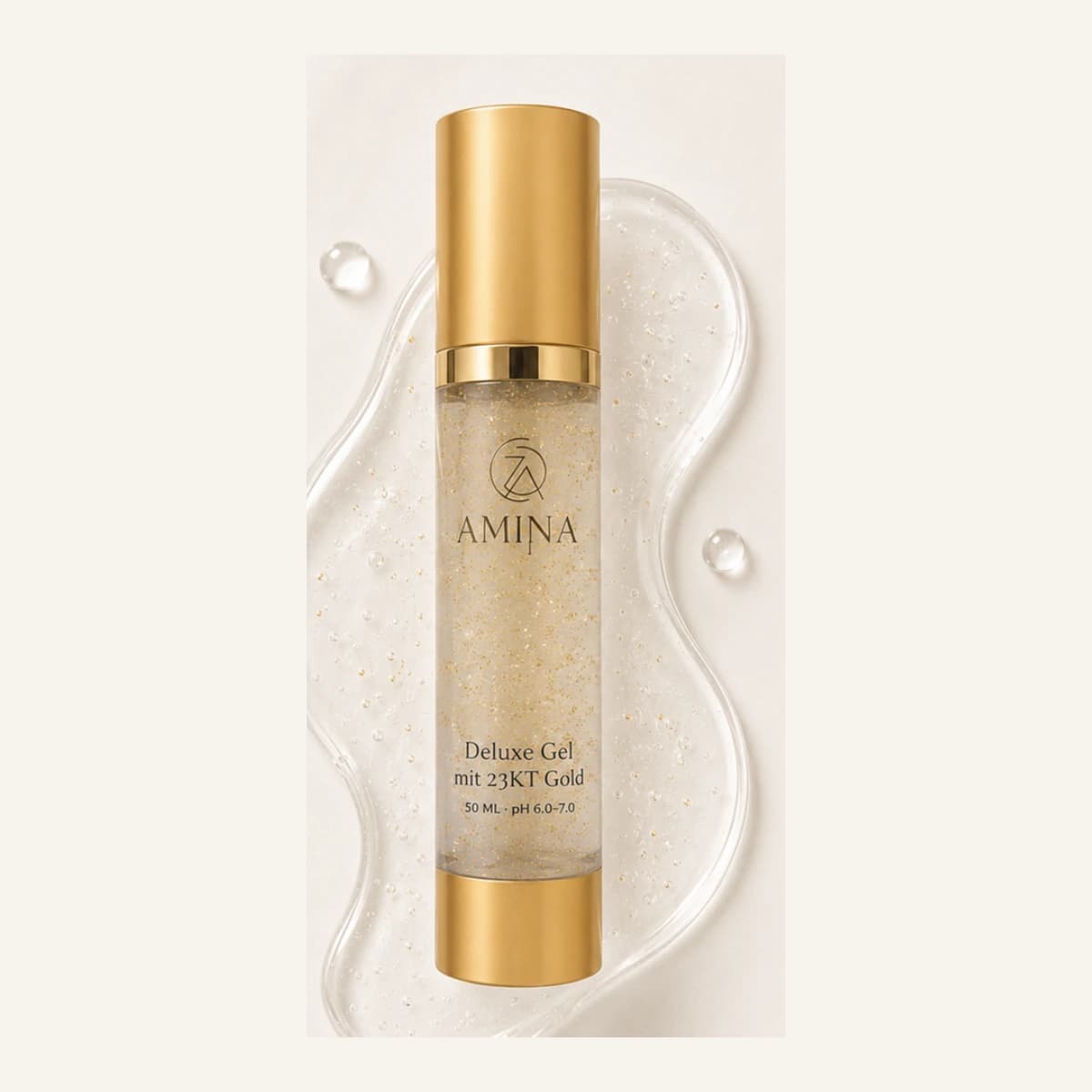AMINA Deluxe Gel mit 23KT Gold · 50 ml