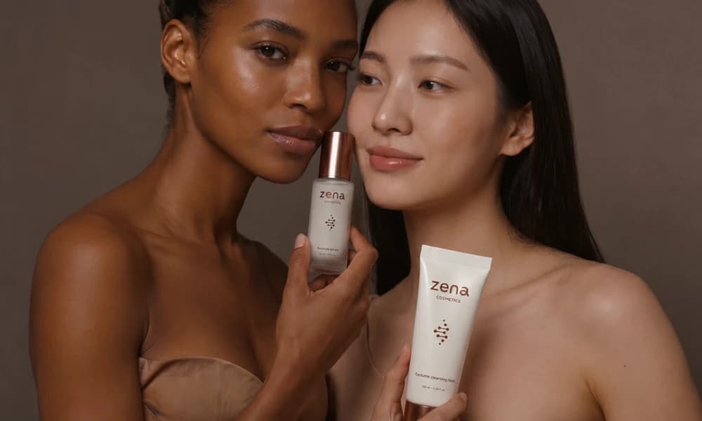 ZENA Hautpflege mit Serum und Reinigungsschaum