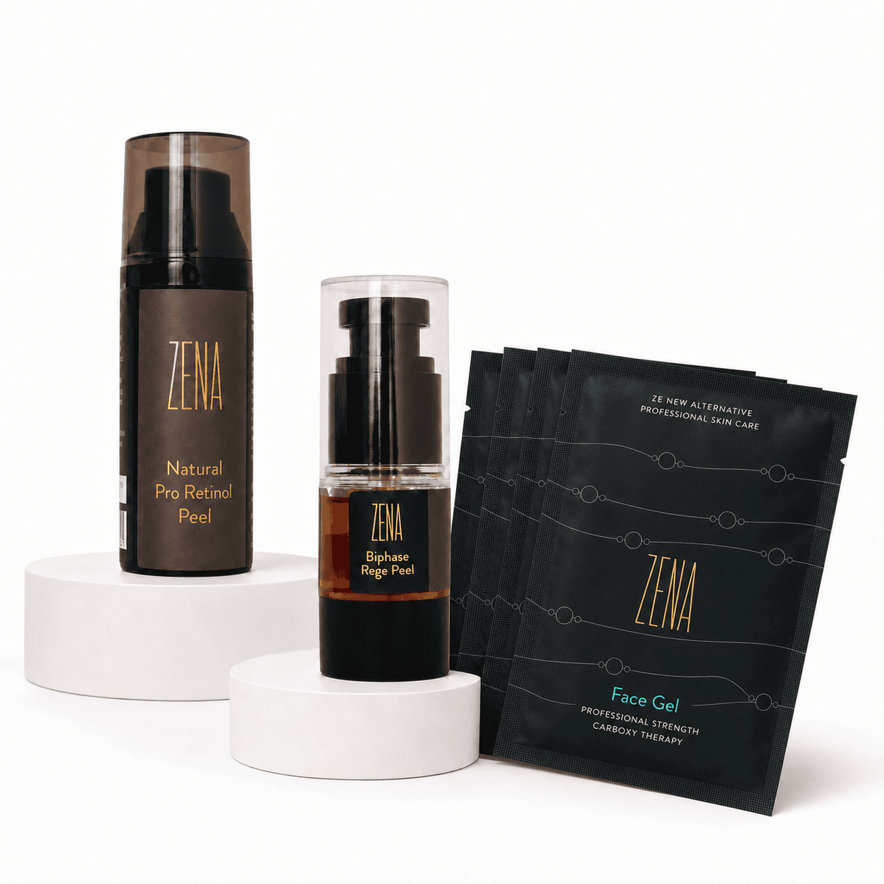Sommer-Set / Glow-Pflege · Pro Retinol + Biphase Rege + CO2-Maske